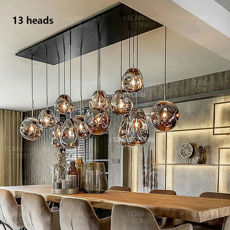 Modern home decor led lights pendant light lamps forstaircase Chandeliers for living room hanging light indoor lighting