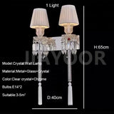 Luxury European Crystal LED Wall Lamp - Retro Decorative Sconce Light Fixture for Villa Living Room, Bedroom Bedside & Dining Room