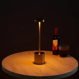 Simple Table Lamp USB Rechargeable Cordless Table Lamp Restaurant Bar Retro Night Lamp Portable Rechargeable Touch Table Lamp