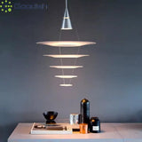 Denmark Louis Poulsen Enigma Pendant Lights Acrylic Slice Ripple Art Creative Lamps for Living Room Home Decoration Chandeliers