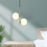 Nordic Glass ball LED Pendant lights Brass Black Bedroom Hanging Lamp Modern Living room Dining Decor Lights Fixture
