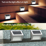 6-LED Solar Stair Light - Waterproof Outdoor Step & Fence Accent Lamp for Deck, Path & Garden