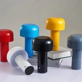 Italian Designer Mushroom Table Lamp Night Light Portable Cordless Touch Rechargeable Decor Lamp USB Bedside Lamp Desktop Lamp