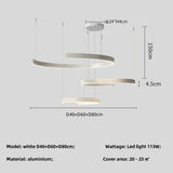 Modern Salon Design Ring Ceiling Chandelier Dining Room Pendant Lamp Bedroom Home LED Lighting Fixtures