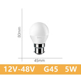 LED low-voltage bulb AC/DC12V 24V 36V 48V E27 B22 10W Bombilla For Solar Led Light Bulbs 12 Volts Low Voltages Lamp Lighting