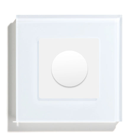 Dimmer Light Switch Rotary Knob Glass Mechanical LED Dimmable Wall Mounted Switches EU Standard Switches