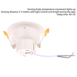 Recessed Stairs Lighting Downlight Human Body Motion Sensor Ceiling Lights 3W 5W 7W 9W Smart Home LED Spot Built-in Lamp