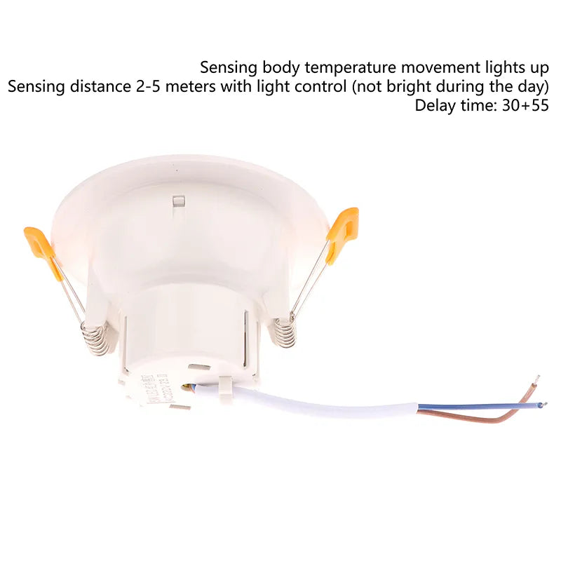 Recessed Stairs Lighting Downlight Human Body Motion Sensor Ceiling Lights 3W 5W 7W 9W Smart Home LED Spot Built-in Lamp