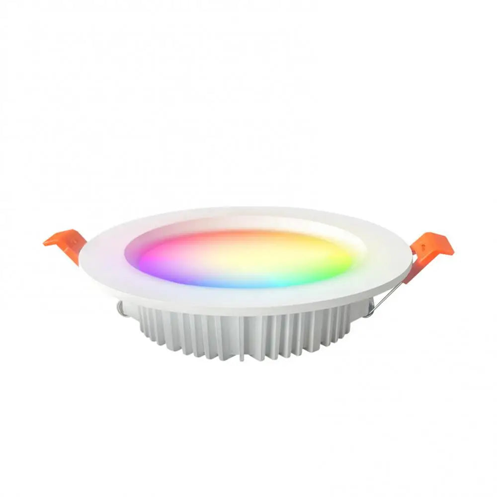 1/2PCS Smart LED Recessed Ceiling Lighting, Round Spot Light, 110V 220V RGB Color Changing Dimmable Downlight Works with Alexa