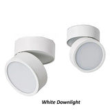 Ultra thin Surface Mounted Rotating Anti Glare Dimmable LED Downlight AC85-290V Ceiling Spotlight Lamp Indoor Lighting