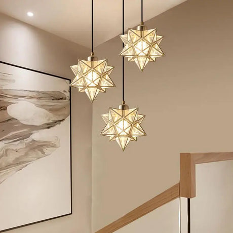 Nordic Light Luxury Simple Corridor Lamp Creative Porch Balcony Home Bedroom Net Red Star Diamond Corridor Ceiling Lamp