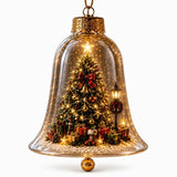 Glowing Christmas Snow Globe Christmas Decorations 2026 Xmas Tree Santa Christmas Bell Christmas Accessories Navidad Gifts
