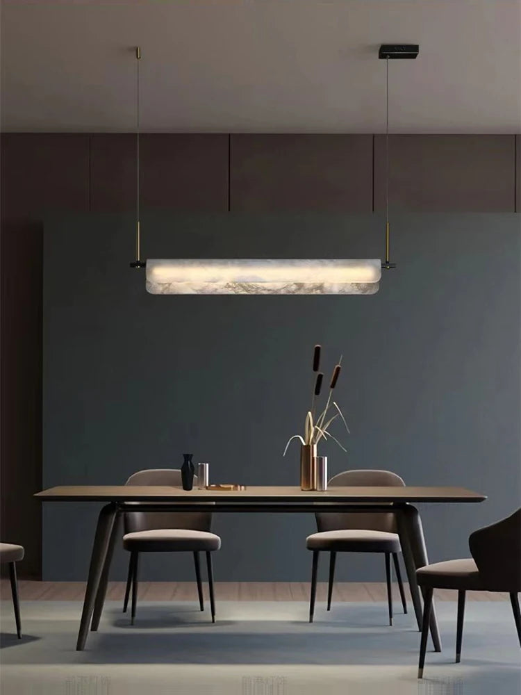Build Our Home LED Marble Design 2026 New Trend DIY Hanging Lamps Pendant Light Chandelier Indoor Lighting For Dinning Room