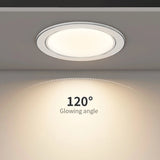6/12Pcs Led Downlight Three Color Dimmable 5W 9W 12W 15W Recessed Ceiling Lamp Led Spotlight For Living Room Bathroom