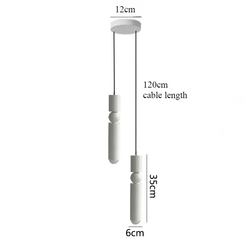 Modern Led Chandelier Spotlight Pendant Lights Bedside Bedroom Reading Light Home Decor Pendant Lamp For Dining Room Kitchen Bar