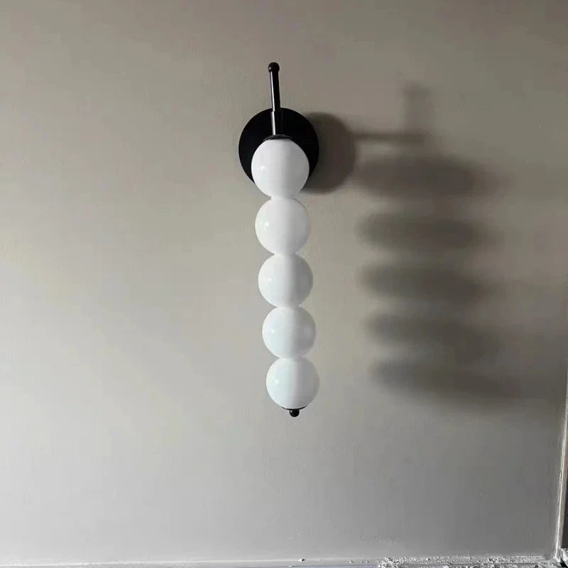 Wall Lamp Bedroom Nordic Minimalist Glass Lamp for Corridor Living Room Background Wall Light