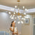 Nordic Modern Firefly Ceiling Chandelier Pendant Lamp G4 Led Lights Home Baby Room Bedroom Living Room Decoration Salon Starry