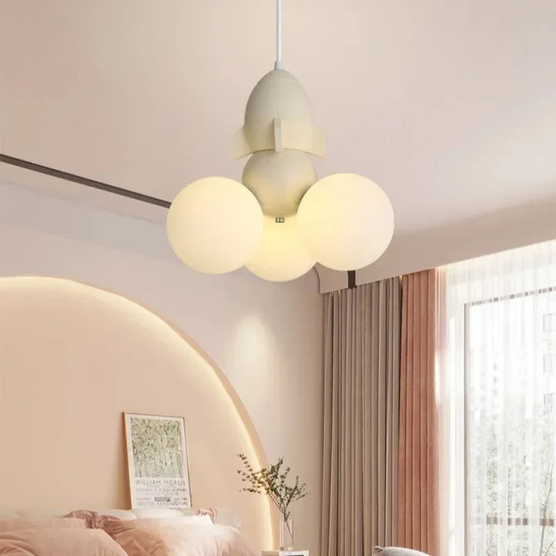 2026 New Cream Wind Restaurant Chandelier Modern Simple Dining Table Dining Room Bar Creative Lighting