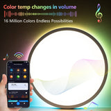 Tuya Ultra-Thin 0.98 Inch Smart LED Ceiling Light - 36W/28W RGB Dimmable Alexa Lamp