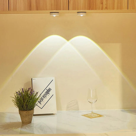 Rainbow Sunset Projector Lamp Decor Bedroom LED Spotlights for Corridor Painting Lighting Cat Eye Closet Cupboard Cabinet Lights