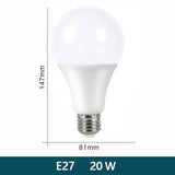 LED Bulb Lamps E27 E14 AC220V 110V 120V DC12V-85V 24 Light Bulb power 10pcs 20W 18W 15W 12W 9W 5W 3W Lampada Living Room Home LED