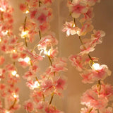 180CM Artificial Sakura Blossom Vine - Wedding Arch, Party & Bridal Fake Silk Floral Decor