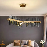 Modern Chandeliers For Dining Room Living Room With Remote Control LED Hanging Lamp Kitchen Island Pendant Light Lustre Fixtures