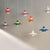 30CM Nordic Creative Design Pendant Lamp High Quality Color Umbrella Led Chandeliers Living Kitchen Bedroom Home Furnishings Lighting
