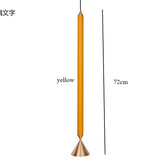 Lamp Long Pole Designer for Kitchen Island Small Single Head Hanging Lamp for Dining Room Bar Macaron Lamp LED