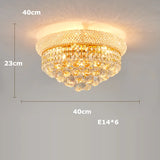 Hanging Lamps Lustre Suspension Luminaire Lampen For Living Room Luxury Round K9 Crystal Gold 2025 Ceiling Chandelier Lighting