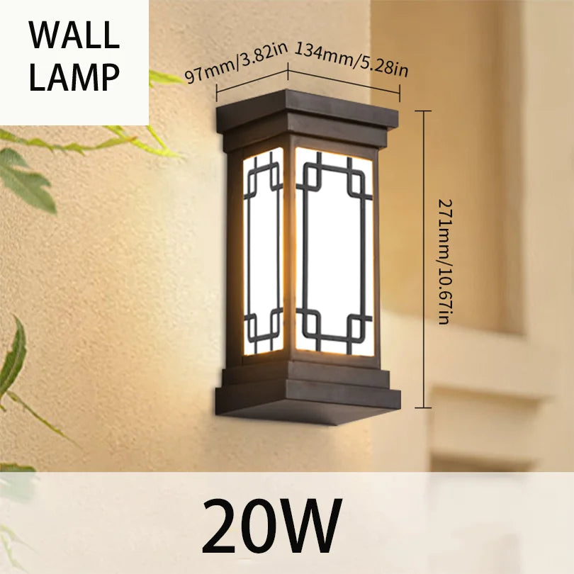 Led Outdoor Wall Light Waterproof IP66 Motion Sensor Led Outdoor Lighting Porch Lights Balcony Garden Lights Outdoor Wall Lamp