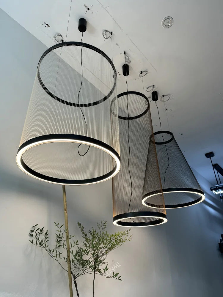 Nordic Lamp Designer Spanish Tassel Circle Chandelier Luxury Pendant Lamp Restaurant Villa Living Room Staircase Home Decor LED