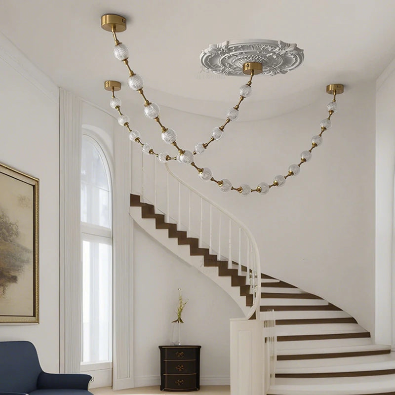 Nordic home decor dining room Pendant lamp lights indoor lighting stair lamp hanging light chandelier lamps for living room