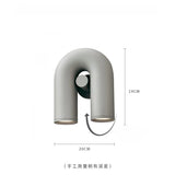 Nordic Rotatable Aluminium U-Tube LED Wall Sconce - Modern Indoor Lighting Fixture