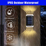 Solar Wall Light Outdoor Waterproof Balcony Wall Lights for Courtyard Street Landscape Garden Decor Lamp Solar Outdoor Wall Lamp