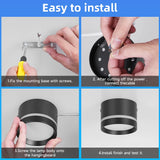 Surface Mounted Ceiling Downlight Lamp Spotlight 5/10/15w Cob Led Spot Lights Ceiling Fixtures Lighting For Bedroom Kitchen Home