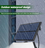 106LED Solar Light Outdoor Waterproof with Motion Sensor Floodlight Remote Control 3 Modes for Patio Garage Backyard Solar Lamp