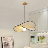 Wabi Sabi Dining table Pendant Lamp Bedroom Living Room Restaurant Shop Creative Fabric Design Pendant light Led Art Chandelier