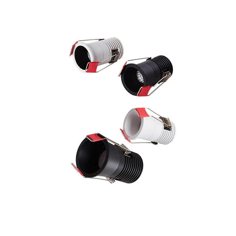 Mini LED Downlight COB 7W 5W 3W Dimmable 110V 220V Recessed Spotlight 24° White and Black Ceiling Lamp For Wine Cabinet Light