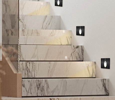 Recessed Wall Sconce Lamp Led Stair Lighting Interior Step Light Aluminum Nightlights with Box for Bathroom 110V/220V/12V