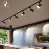 Led Track Light Spot Led Rail Lighting COB Light Fixture Led Spot Lights 220v Ceiling spots Lamp For kitchen Clothing Shop Store