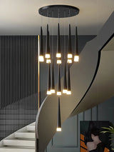 Modern Long Stairs Chandelier Living Room Attic Ceiling Light Home Decoration Pendent Lamp Dining Room Decoration Pendant Light