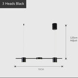 Modern Led Living Room Chandeliers Dining Room Ceiling Chandelier Indoor Lighting Black Pendant Lamp Kitchen Hanging Lamp Nordic