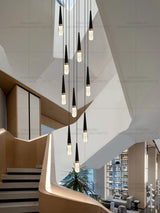 Nordic Modern Home Decoration Chandelier Hanging Stairs Pendant Light Villa Living Room Kitchen Pendent Lamp Indoor Lighting