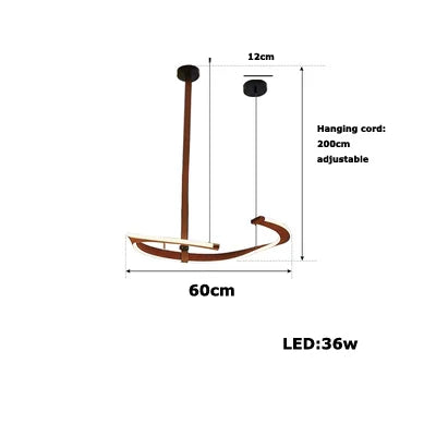 2026 Leather Belt LED Ceiling Chandelier - Luxury Living Room Hanging Lamp