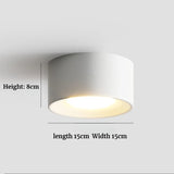 Minimalist Ceiling Lamp Resin Cylinder Ceiling Spotlight For Bedroom Hallway Aisle Nordic Indoor Decor Ceiling Light Lighting