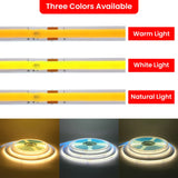 5M 10M 15M 20M 110V 220V COB LED Strip Light Super Bright 240LEDs/M 2PIN Wire Tape Flex Ribbon EU US Plug Room Lighting 8MM PCB
