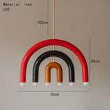 Beautiful Rainbow E14 Bulb Home Pendant Lamp Kitchen Dining Room Lighting Fixtures Colorful Metal Bedroom Luminaire Suspension