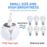 110W Solar LED Torch USB Rechargeable Night Light Outdoor Camping Lamp Emergency Lights Portable Searchlights Great Lantern led