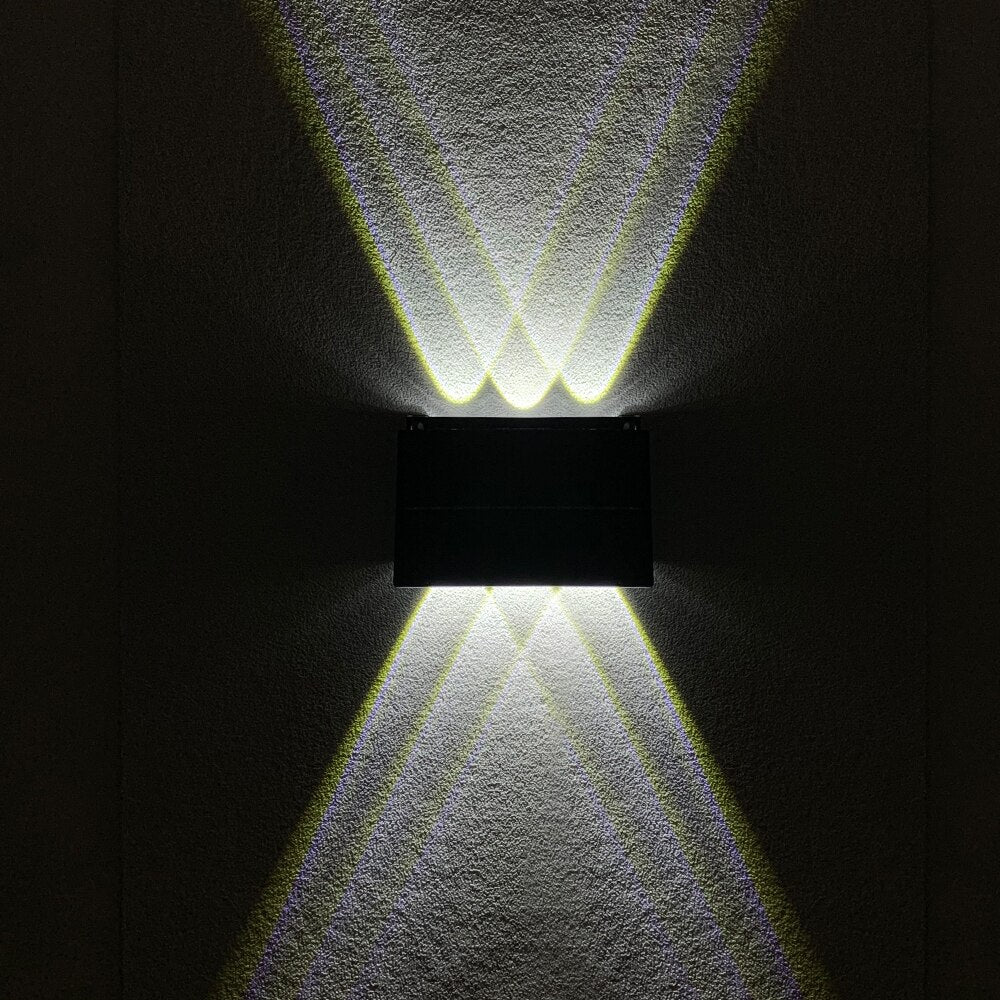 Solar LED Light Outdoor Wall Lamp Waterproof Up Down Luminous Lights Decor Garden External Sconce Fence Porch Solar Lamp